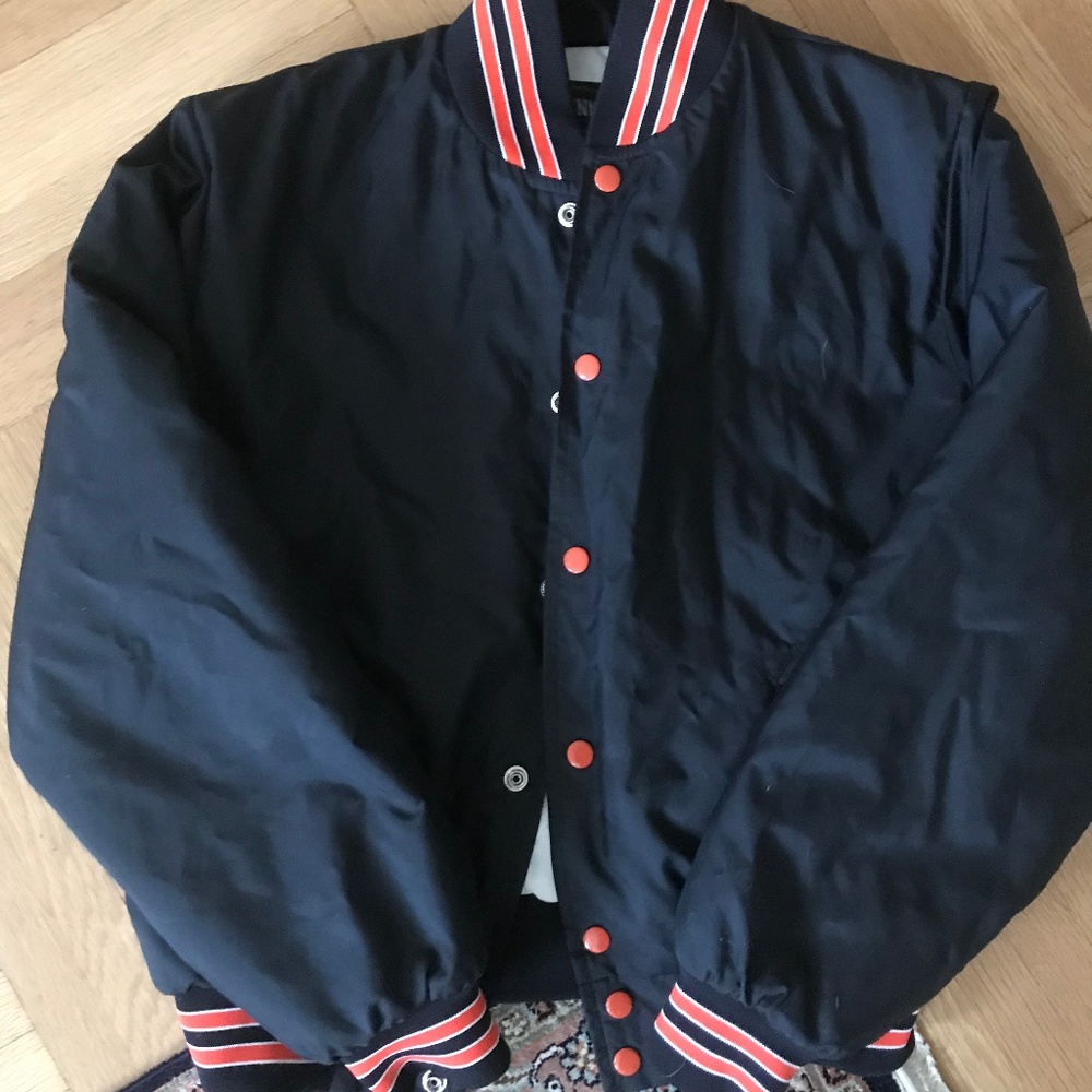 Youth XL Satin Bomber Baseball Jacket